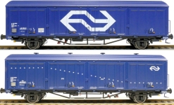 Exact-Train EX20826 - H0 - 2-tlg. Set Gedeckter Güterwagen Philips Kobenhavn, NS, Ep. V